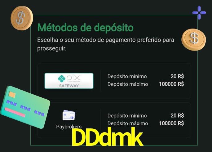 O cassino DDdmk oferece uma grande variedade de métodos de pagamento